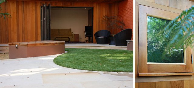 Summer room with bi-fold doors